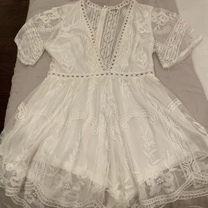 WHITE ROMPER! Brand new! Never worn